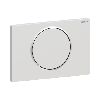Geberit Sigma10 Single Flush Plate - Matt Chrome/Gloss Chrome | Product Image