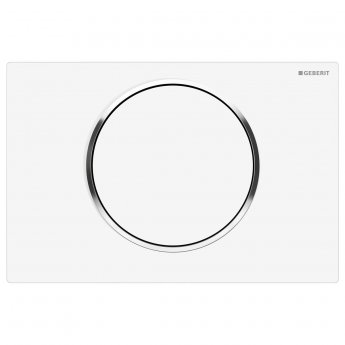 Geberit Sigma10 Single Flush Plate - Matt White