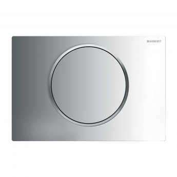 Geberit Sigma10 Single Flush Plate - Gloss/Matt Chrome
