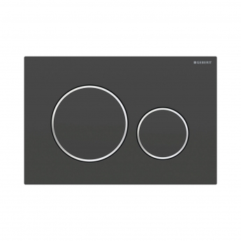 Geberit Sigma20 Dual Flush Plate - Matt Black