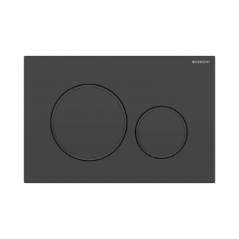 Geberit Sigma20 Dual Flush Plate - Matt Black/Black