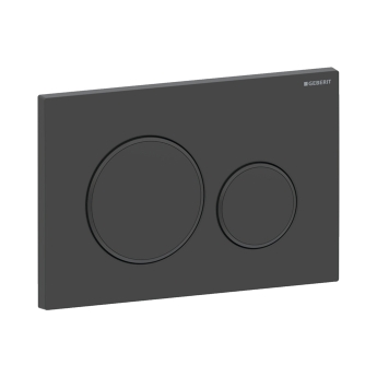 Geberit Sigma20 Dual Flush Plate - Matt Black/Black | Product Image