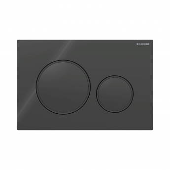 Geberit Sigma20 Dual Flush Plate - Black