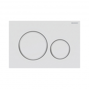 Geberit Sigma20 Dual Flush Plate - Matt White