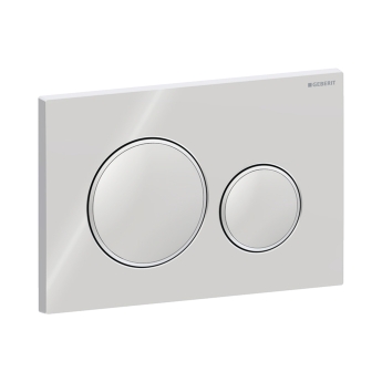 Geberit Sigma20 Dual Flush Plate Polished Chrome | Product Image