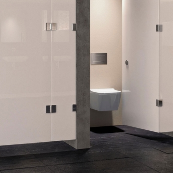 Geberit Sigma30 Single Flush Plate - Brushed/Polished Chrome