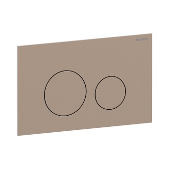 Geberit Sigma40 Round Dual Flush Plate - Brushed Red Gold | Product Image