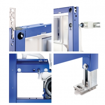 Geberit Sigma WC Toilet Frame 1120mm With 120mm Sigma Cistern Pre-Wall Blue