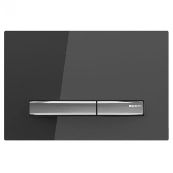Geberit Sigma50 Dual Flush Plate - Smoke Glass