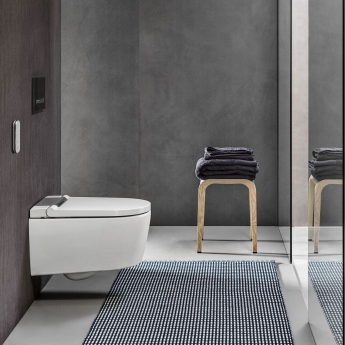 Geberit Sigma50 Dual Flush Plate - Smoke Glass