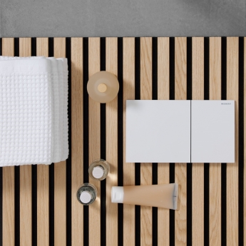 Geberit Sigma70 Dual Flush Plate - Matt White