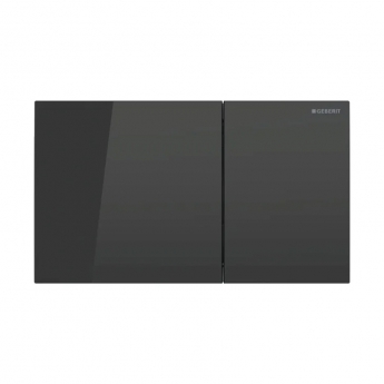 Geberit Sigma70 Dual Flush Plate - Black Glass