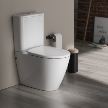 Geberit Smyle Rimless Fully Back to Wall Close Coupled Toilet (inc Soft Close Seat) | Product Image