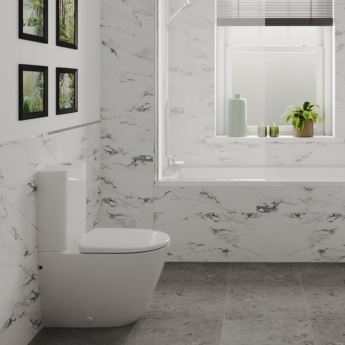 Geberit Smyle Rimless Fully Back to Wall Close Coupled Toilet (inc Soft Close Seat) | Product Image