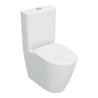 Geberit Smyle Rimless Fully Back to Wall Close Coupled Toilet (inc Soft Close Seat) | Product Image