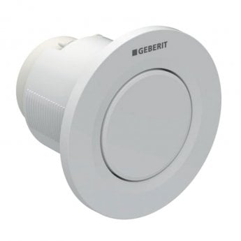 Geberit Type 01 Single Flush Plate Button for 80mm Concealed Cistern - Alpine White