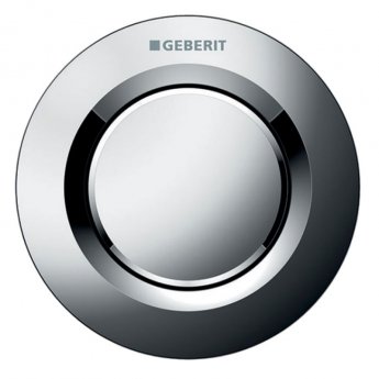 Geberit Type 01 Single Flush Plate Button for 80mm Concealed Cistern - Gloss Chrome