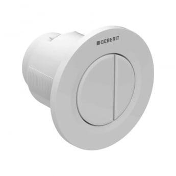 Geberit Type 01 Dual Flush Plate Button for 120mm and 150mm Concealed Cistern - Alpine White