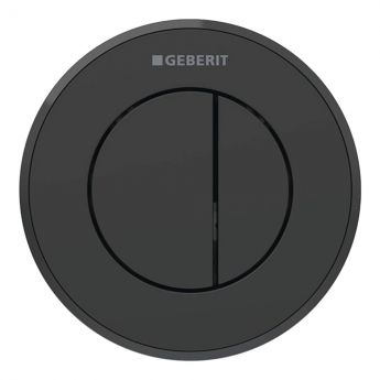 Geberit Type 10 Pneumatic Dual Flush Plate for Concealed Cistern - Matt Black