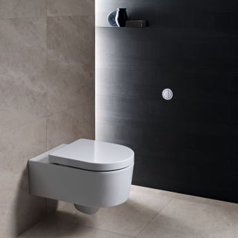 Geberit Type 10 Pneumatic Dual Flush Plate for Concealed Cistern - Matt Chrome