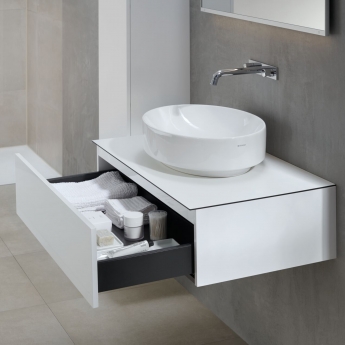 Geberit VariForm Lay-On Oval Countertop Basin 550mm Wide - 0 Tap Hole