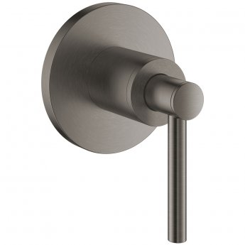 Grohe Atrio Concealed Stop Valve Trim with Lever Handles - Brushed Hard Graphite