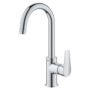 Grohe Bauedge L-Size Basin Mixer Tap with Pop Up Waste - Chrome