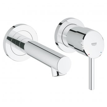 Grohe Concetto 2-Hole Basin Mixer Tap Wall Mounted Chrome