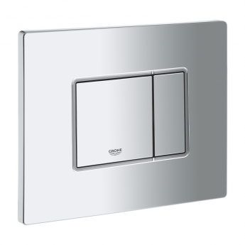 Grohe Cosmo Dual Button Flush Plate Chrome