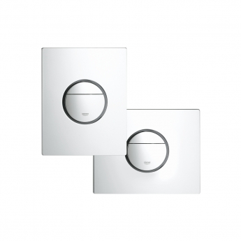 Grohe Nova Dual Button Flush Plate Chrome