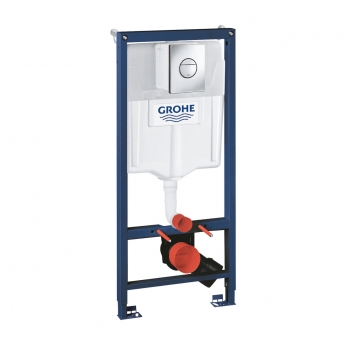 Grohe Rapid SL 3 in 1 WC Toilet Fixing Frame with Cistern and Nova Flush Plate 1130mm High
