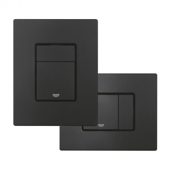 Grohe Rapid SL 3 in 1 WC Toilet Fixing Frame with Cistern and Phantom Black Flush Plate 1130mm High