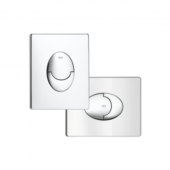 Grohe Skate Air Dual Button Flush Plate Portrait Chrome