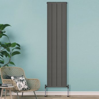 Heatwave Lifton Anthracite Vertical Aluminium Radiator 1800mm (H) x 407mm (W) | Product Image