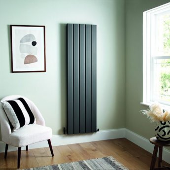 Heatwave Salcombe Anthracite Vertical Aluminium Radiator 1800mm (H) x 510mm (W) | Product Image
