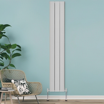 Heatwave Salcombe White Vertical Aluminium Radiator 1800mm (H) x 305mm (W) | Product Image