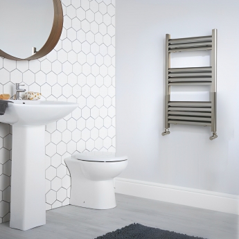 Heatwave Haven Champagne Aluminium Ladder Towel Rail 800mm (H) x 500mm (W) | Product Image