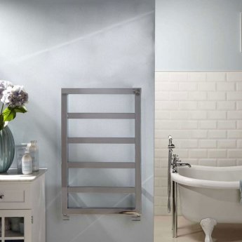 Heatwave Dune Chrome Designer Towel Rail 900mm (H) x 530mm (W)
