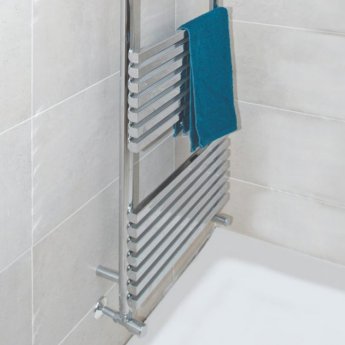 Heatwave Oxfordshire Designer Heated Towel Rail 750mm H x 500mm W - Chrome