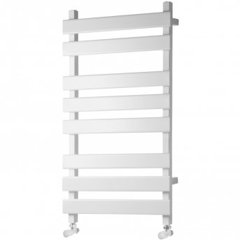 Heatwave Sierra White Designer Towel Rail 800mm (H) x 500mm (W)