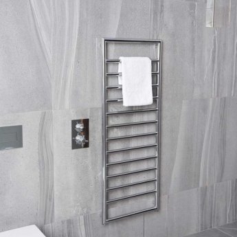 Heatwave Kona Chrome Designer Towel Rail 1300mm (H) x 500mm (W)