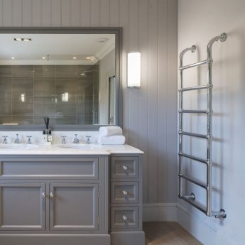 Heatwave Pier Chrome Traditional Towel Rail 1600mm (H) x 500mm (W)