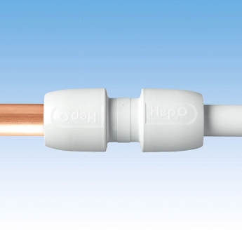 Hep2O Equal Tee White 22mm (Pack of 10) | Product Image