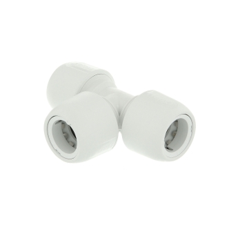 Hep2O Equal Tee White 22mm (Pack of 10) | Product Image