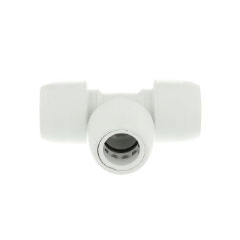 Hep2O Equal Tee White 22mm (Pack of 10) | Product Image