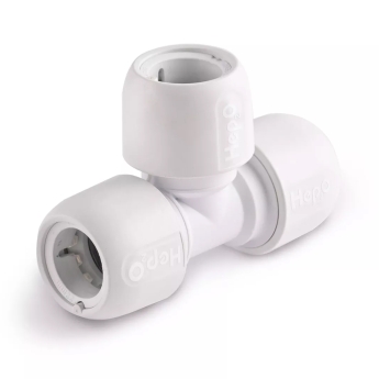 Hep2O Equal Tee White 22mm (Pack of 10) | Product Image