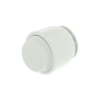 Hep2O Demountable Stop End White 22mm (Pack of 10) | Product Image