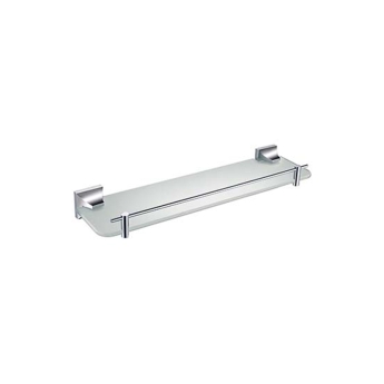 Heritage Chancery Single Glass Shelf - Chrome | Product Image