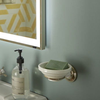 Heritage Clifton Soap Dish - Vintage Gold | Product Image