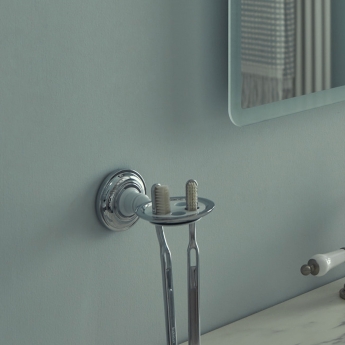 Heritage Clifton Toothbrush Holder - Chrome | Product Image